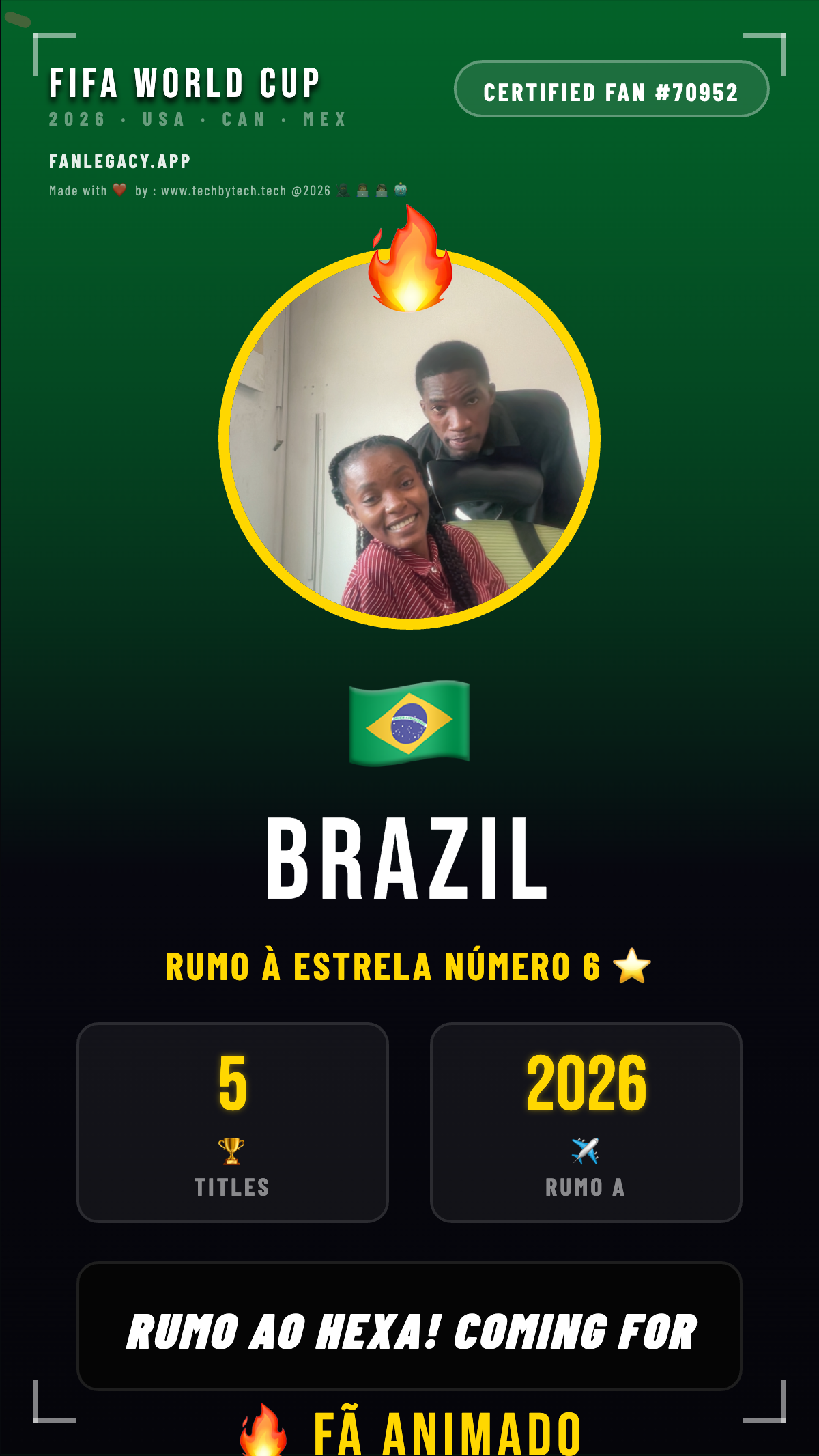 Brazil Fan Poster